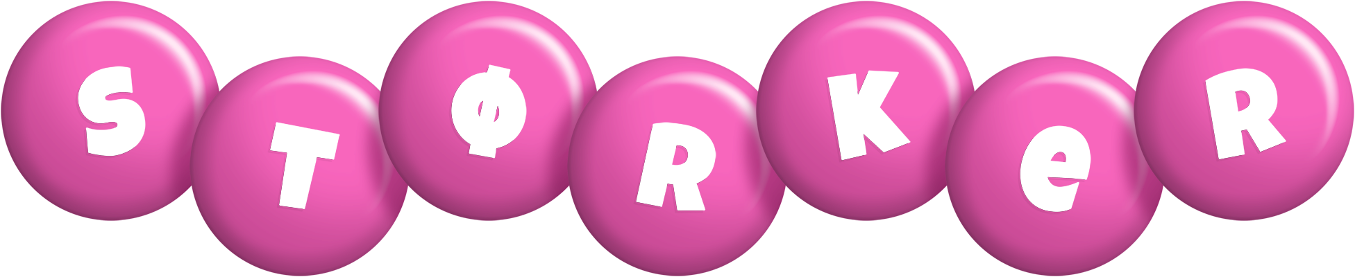 Størker candy-pink logo