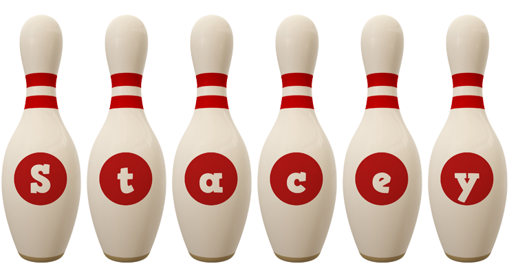 Stacey bowling-pin logo
