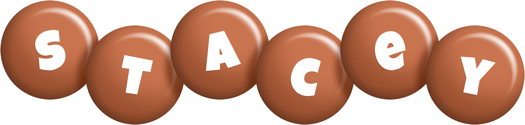 Stacey candy-brown logo