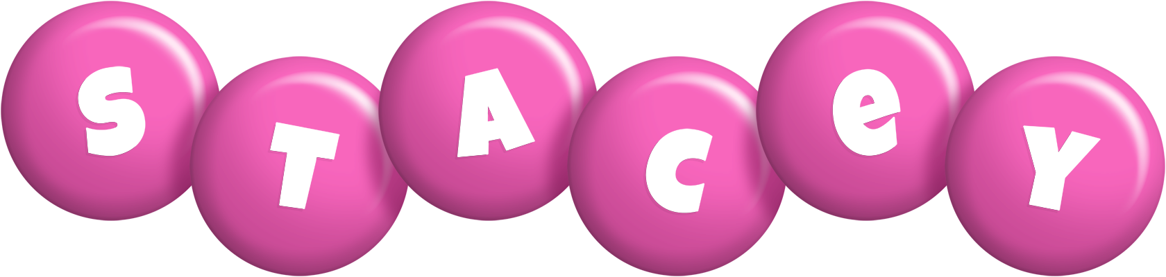 Stacey candy-pink logo