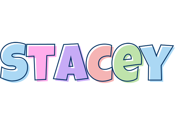 Stacey pastel logo