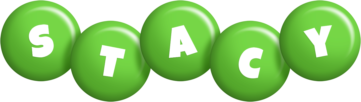 Stacy candy-green logo