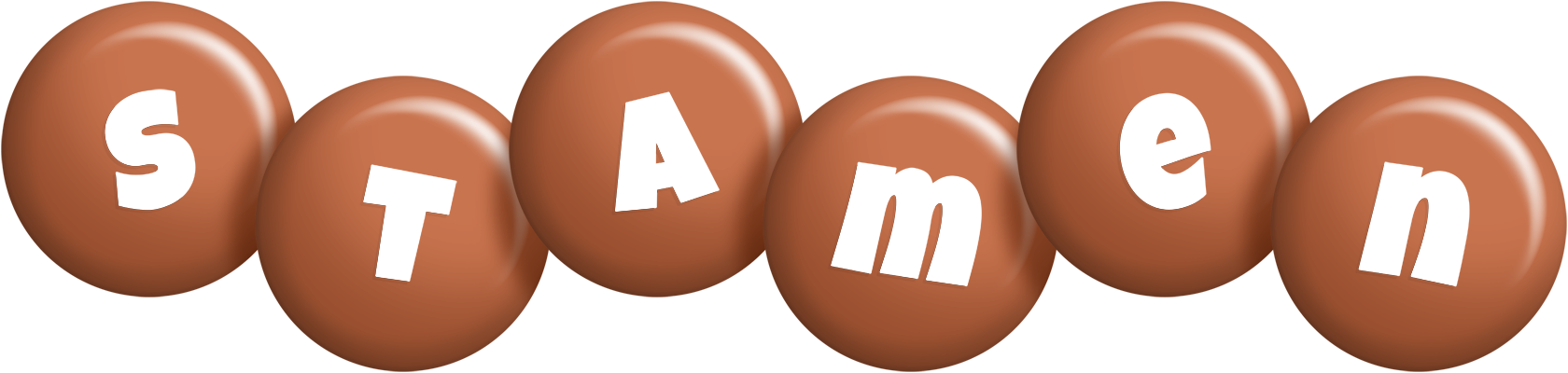 Stamen candy-brown logo