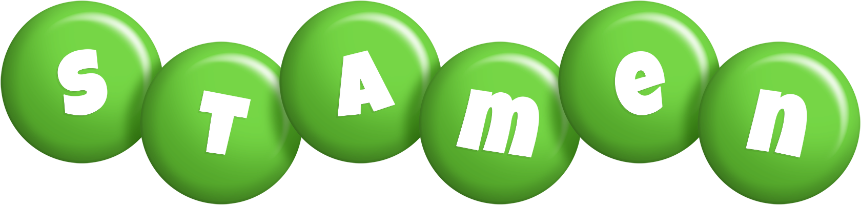 Stamen candy-green logo