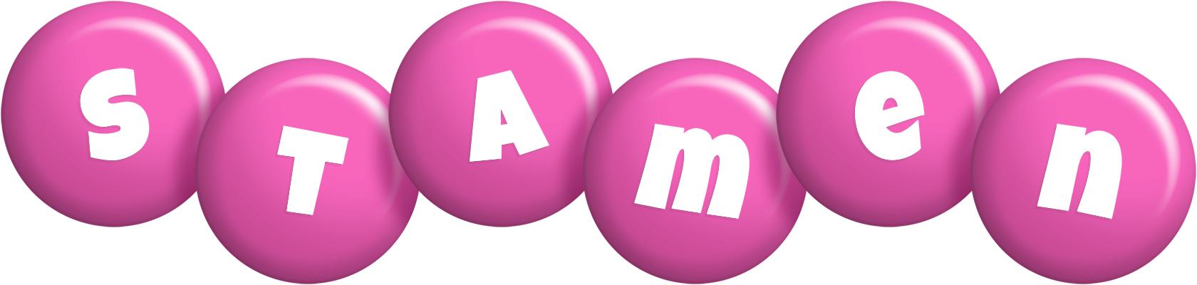 Stamen candy-pink logo