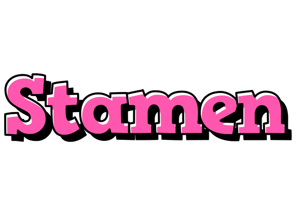 Stamen girlish logo