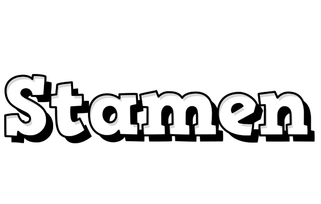 Stamen snowing logo