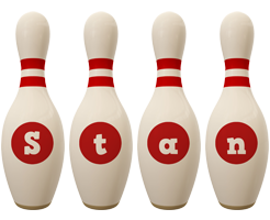 Stan bowling-pin logo