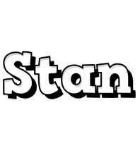 Stan snowing logo