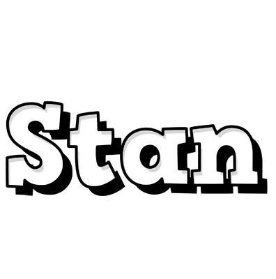 Stan snowing logo