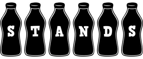 Stands bottle logo