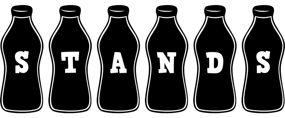 Stands bottle logo