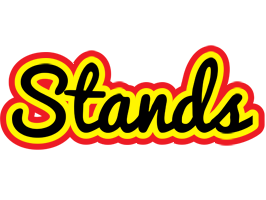 Stands flaming logo