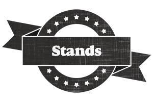 Stands grunge logo