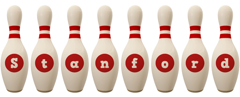 Stanford bowling-pin logo