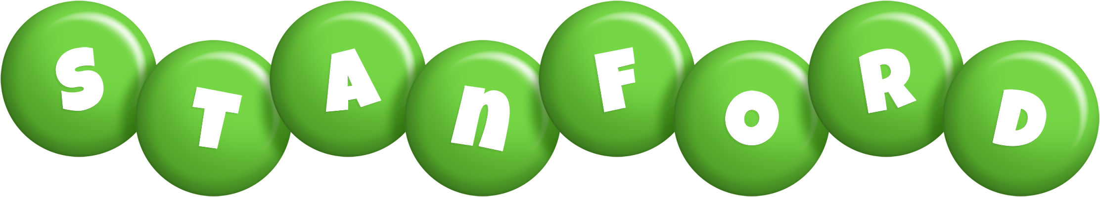 Stanford candy-green logo