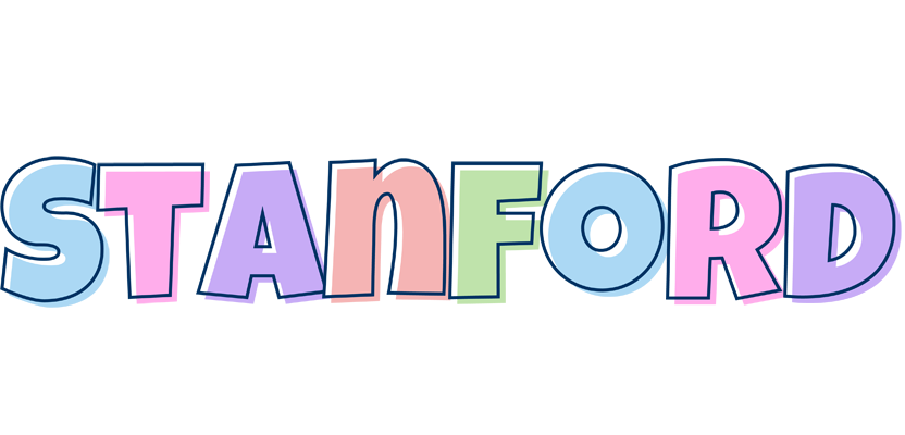 Stanford pastel logo