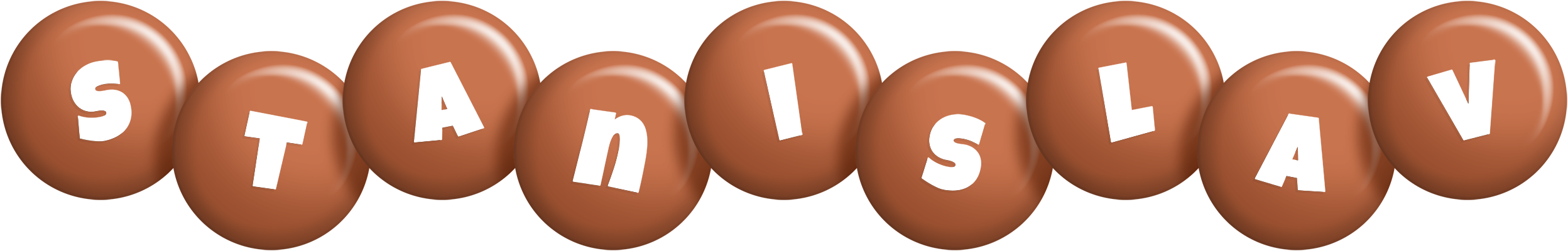 Stanislav candy-brown logo