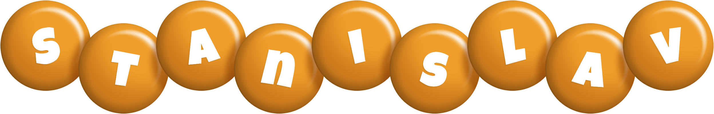 Stanislav candy-orange logo