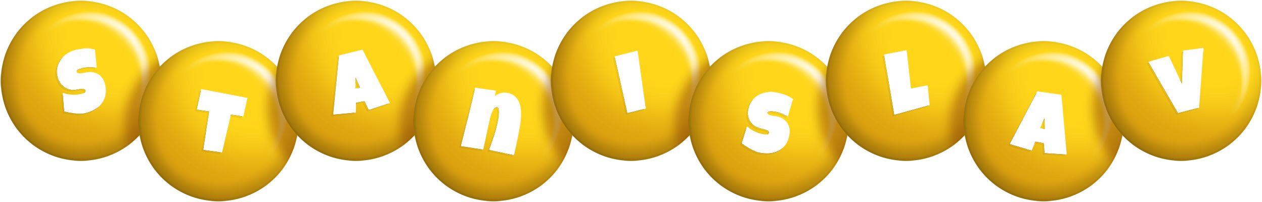 Stanislav candy-yellow logo