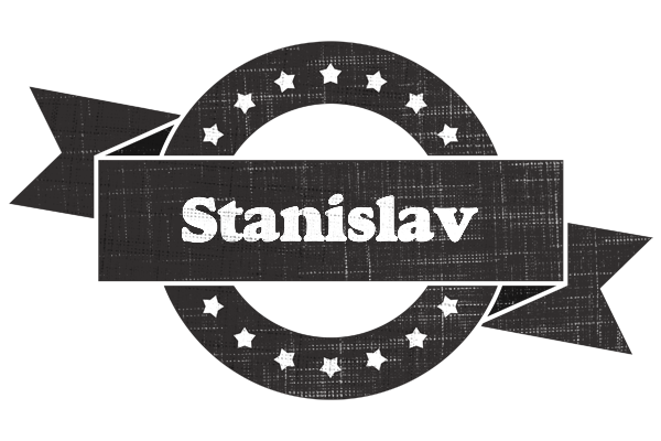 Stanislav grunge logo
