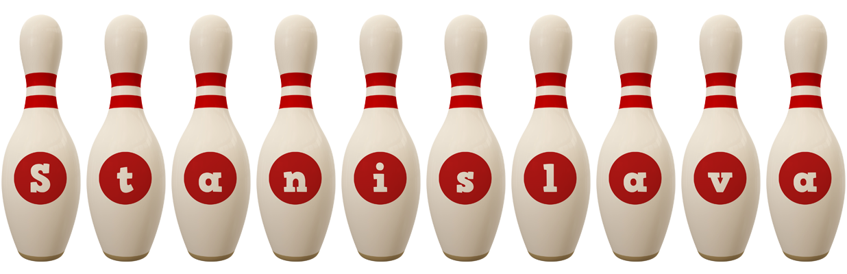 Stanislava bowling-pin logo
