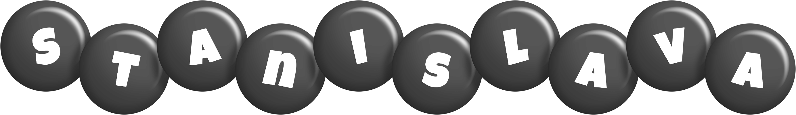 Stanislava candy-black logo