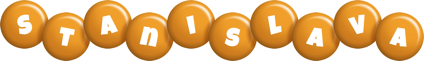 Stanislava candy-orange logo
