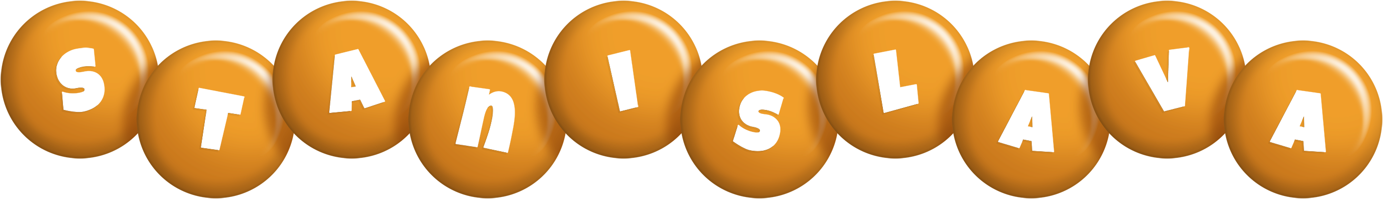 Stanislava candy-orange logo