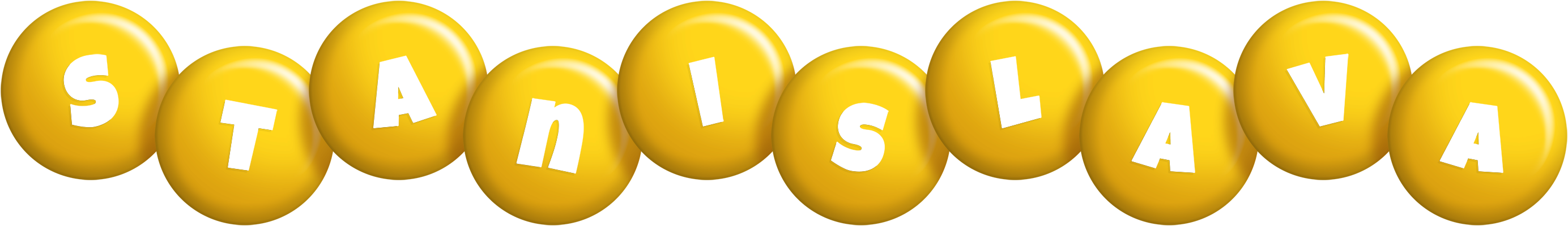 Stanislava candy-yellow logo