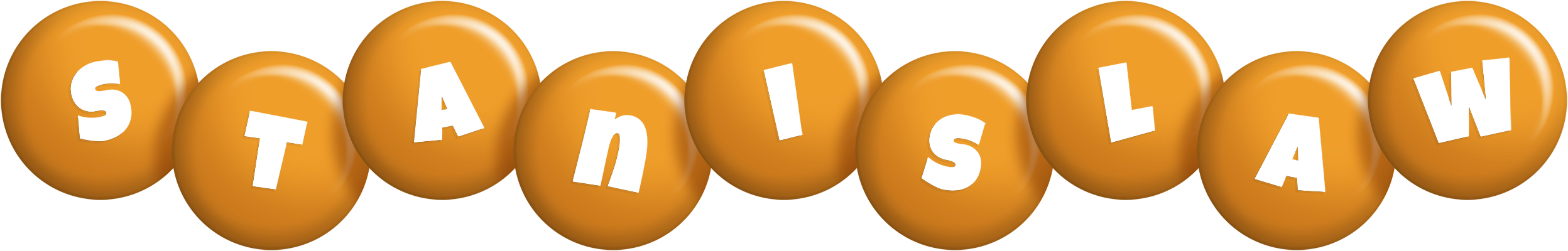 Stanislaw candy-orange logo