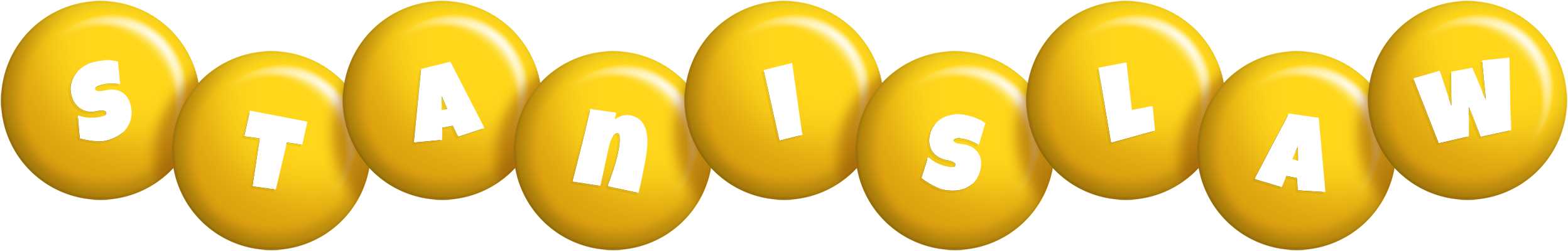 Stanislaw candy-yellow logo