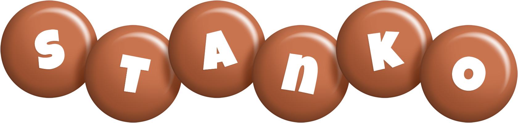 Stanko candy-brown logo