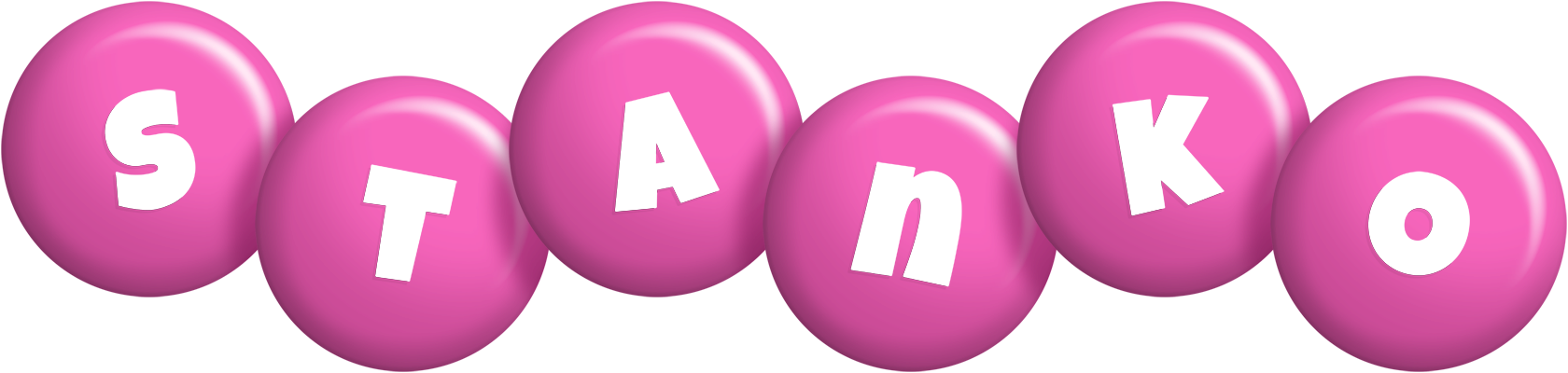 Stanko candy-pink logo
