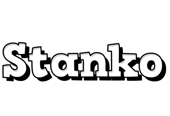 Stanko snowing logo