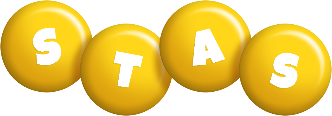 Stas candy-yellow logo
