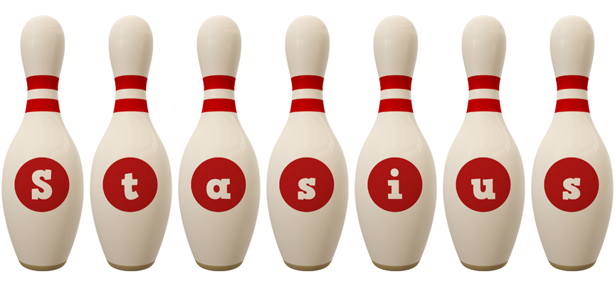 Stasius bowling-pin logo