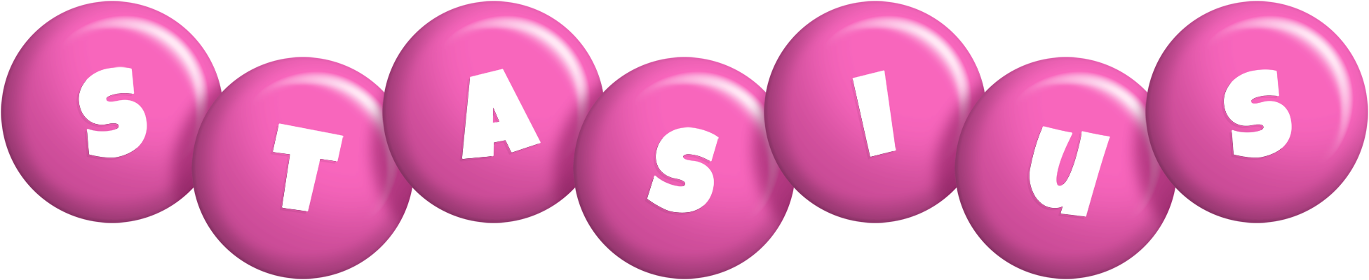 Stasius candy-pink logo