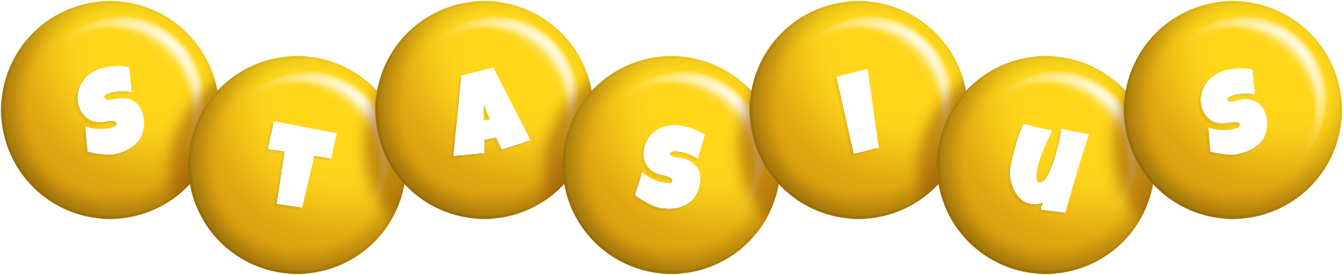 Stasius candy-yellow logo