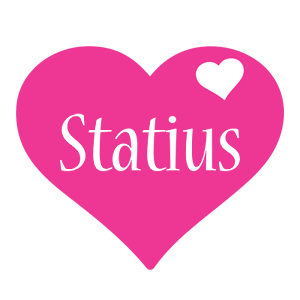 Statius love-heart logo