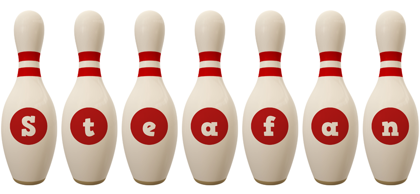 Steafan bowling-pin logo