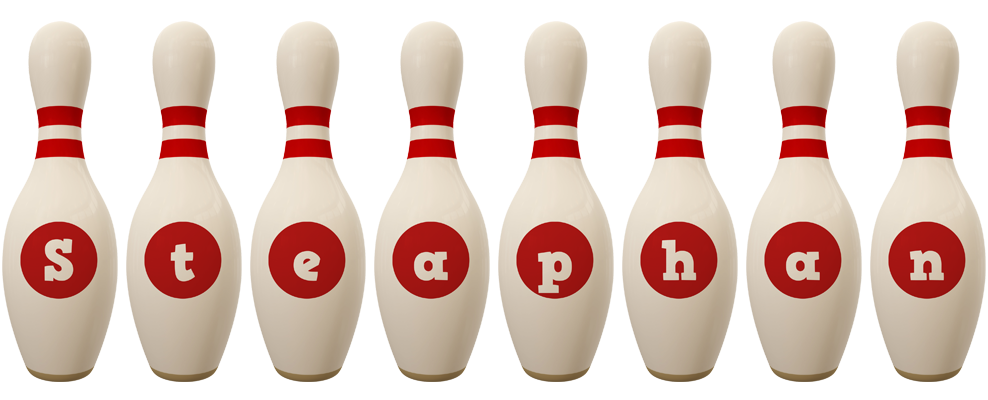 Steaphan bowling-pin logo