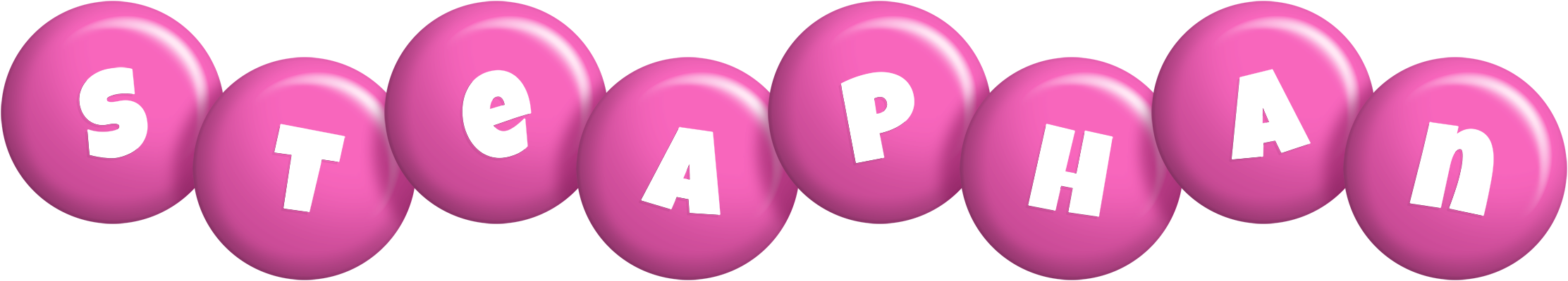 Steaphan candy-pink logo