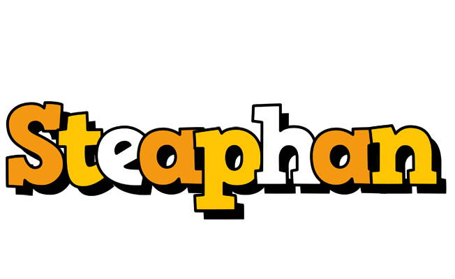 Steaphan cartoon logo