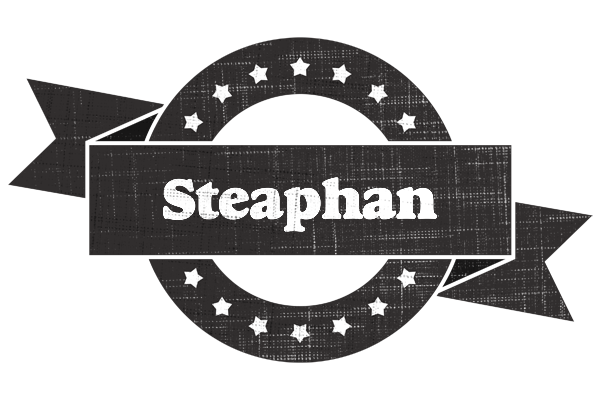 Steaphan grunge logo