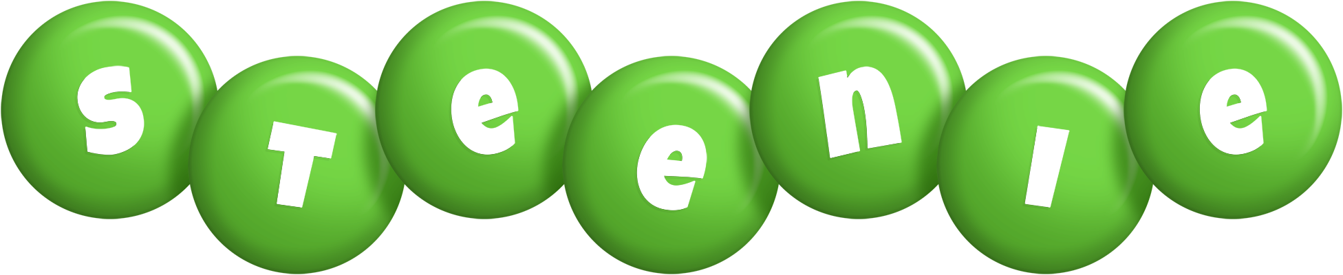 Steenie candy-green logo