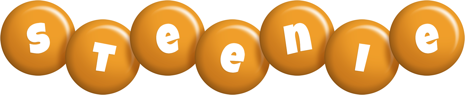 Steenie candy-orange logo