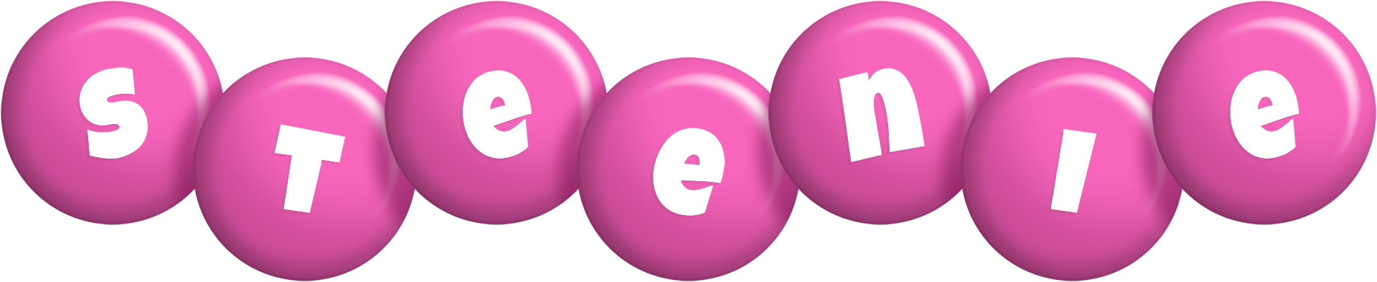 Steenie candy-pink logo