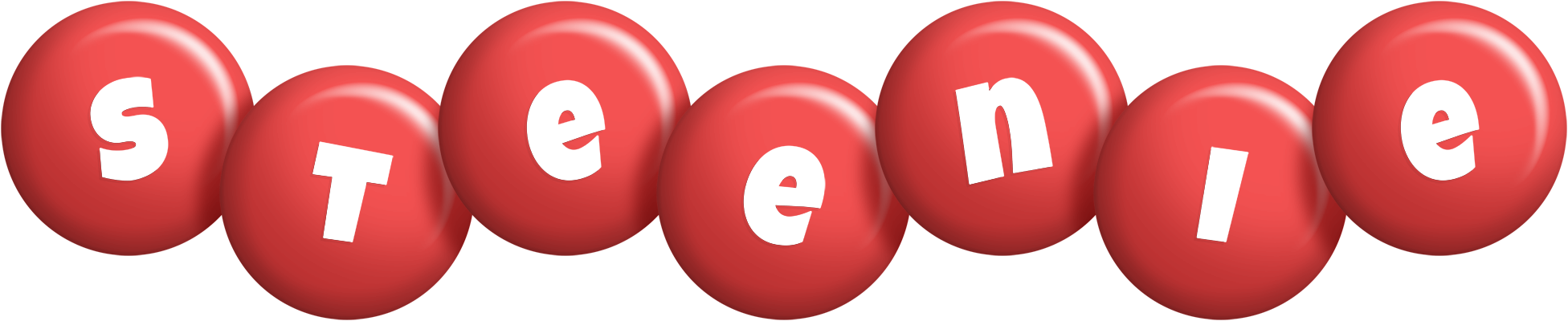 Steenie candy-red logo