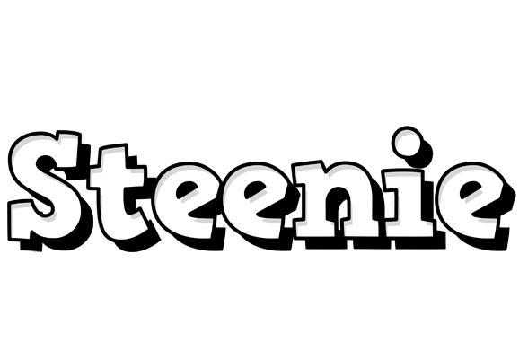 Steenie snowing logo